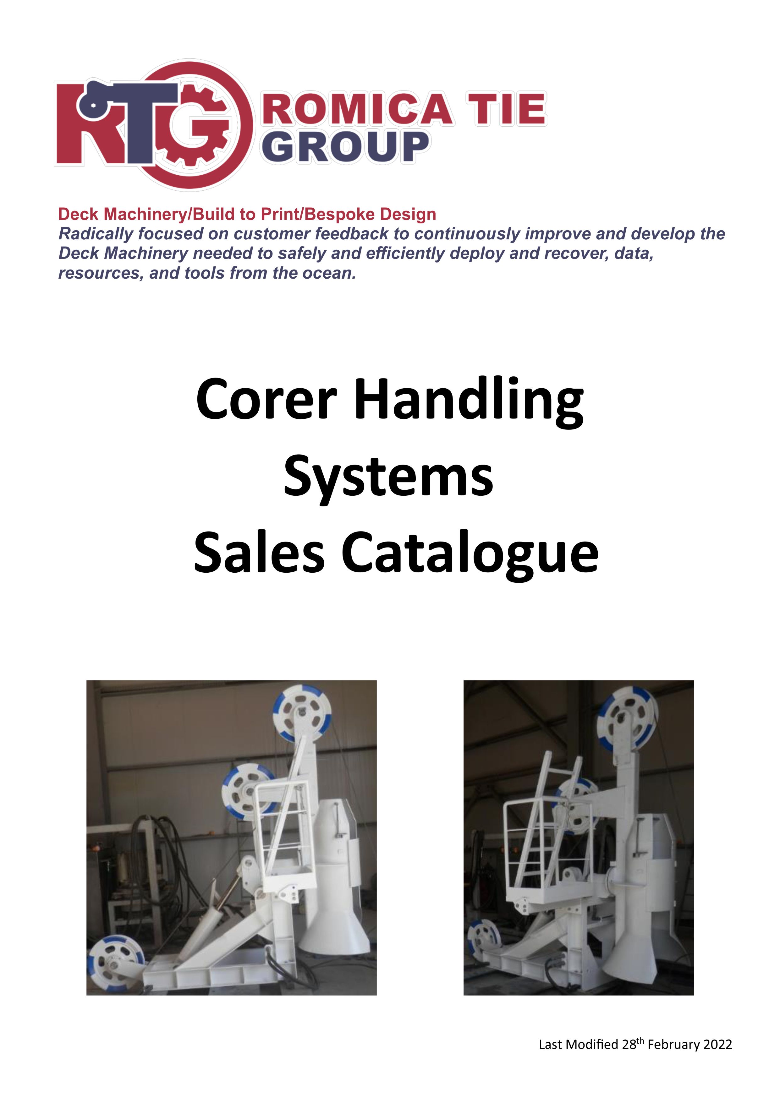 Corer Handling Systems